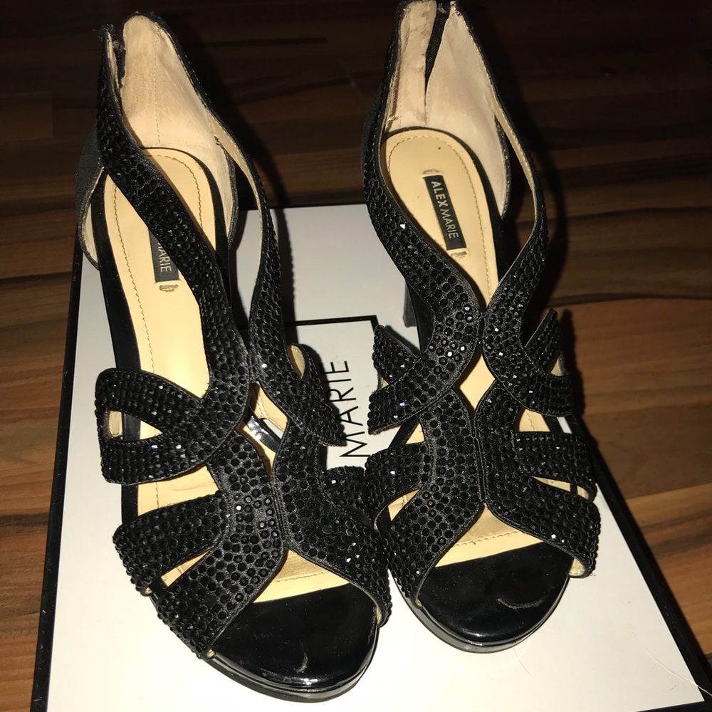 Alex Marie Black Heels - Picture 1 of 4